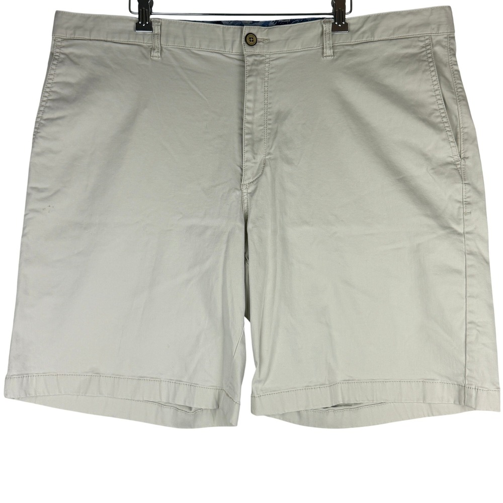 Tommy Bahama Mens 42LG Big Tall Boracay Chino Shorts Tencel Stretch Beige